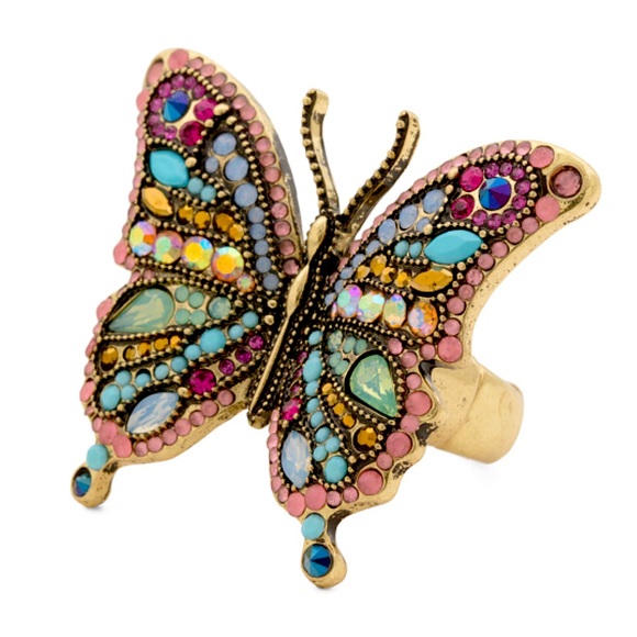 Betsey Johnson Jewelry - Betsey Johnson Boho Butterfly Cocktail Stretch Ring New
